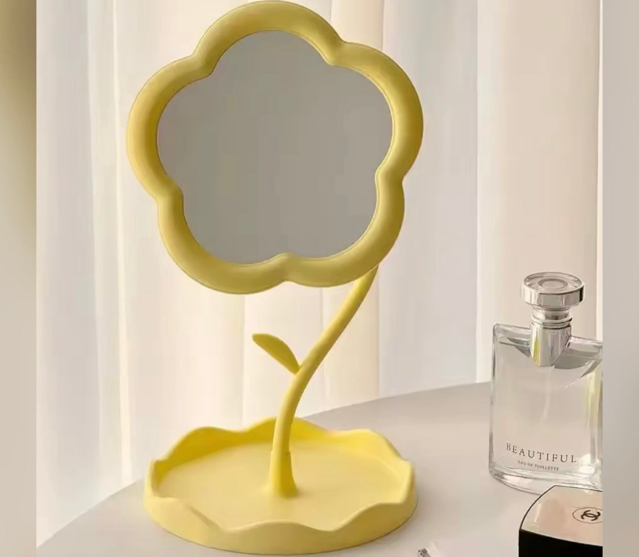 Personalised Mini Desktop Flower Mirrors