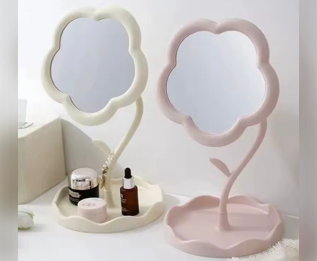 Personalised Mini Desktop Flower Mirrors
